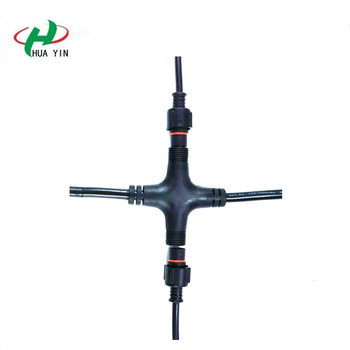Manufacturer of waterproof connector  2Pin waterproof cross-connectors IP67 Male and Female connector