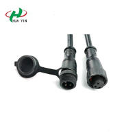 male and female Led outdoor lighting 3 Pin waterproof connector circular M16 connector