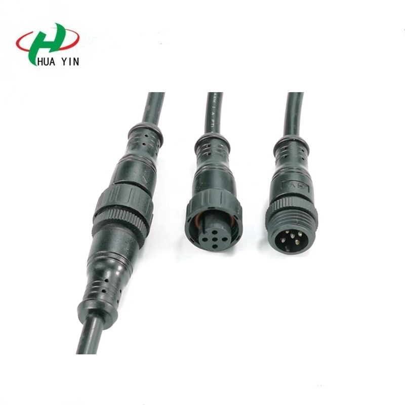 Male and female M16 5PIN cable Waterproof Plug