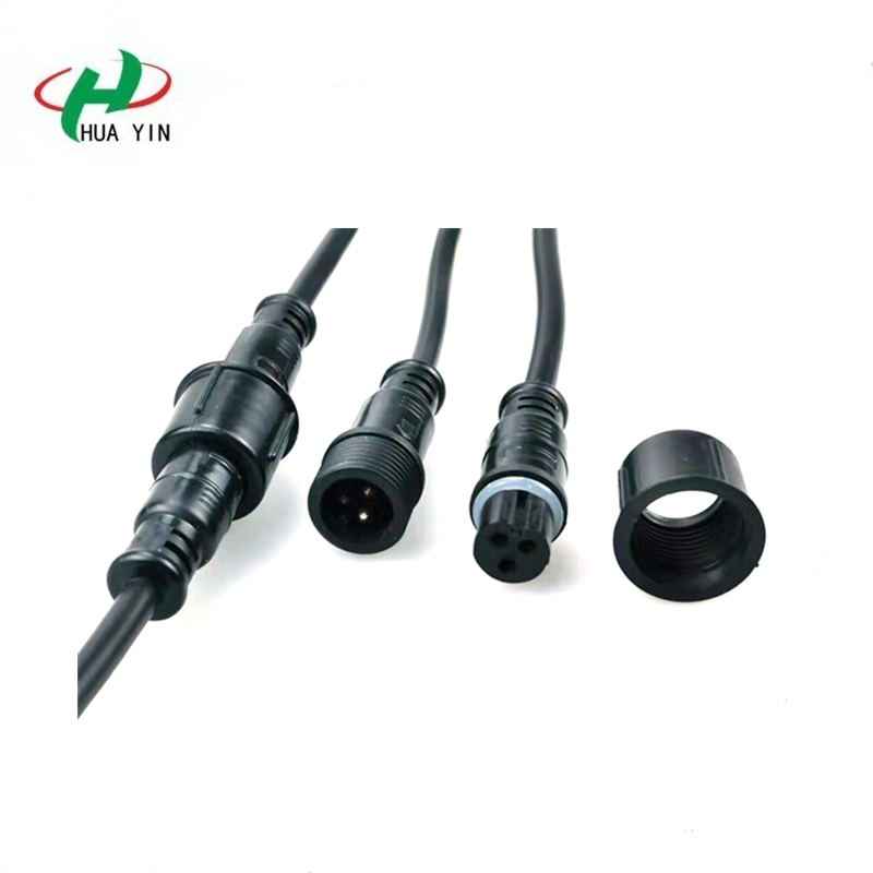 3core PVC Waterproof Connector 3pin male to female connector