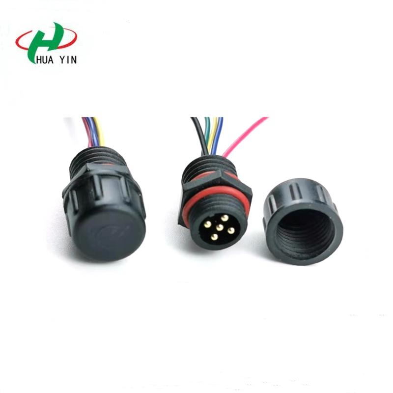 Manufacturer of waterproof connector 5-core panel connector 5Pin Male plug