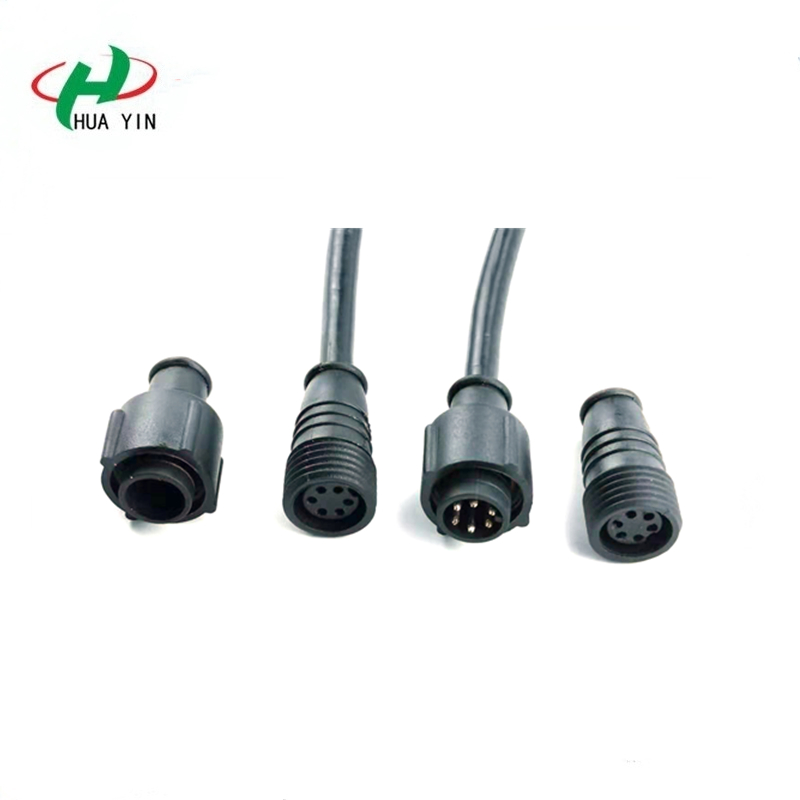 Factory direct sales electric pvc material male female 6 pin waterproof connector