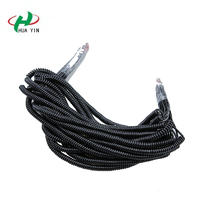 Factory direct 3 core spiral slingshot line pu spring cable electric pile phone spring wire custom