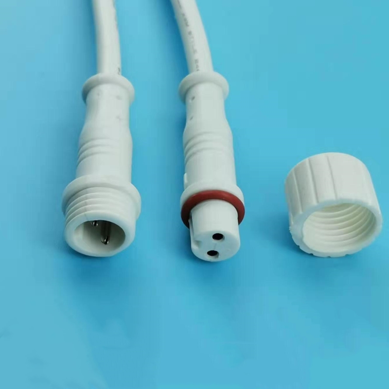 2 Pin electrical waterproof connector female   male terminal connector