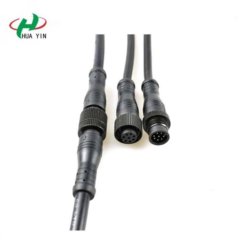 8pin screw connector IP67 waterproof connector for outdoor lighting connection