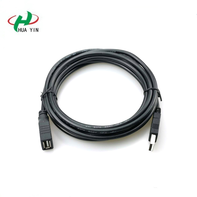 USB socket to USB male connectors extension cable